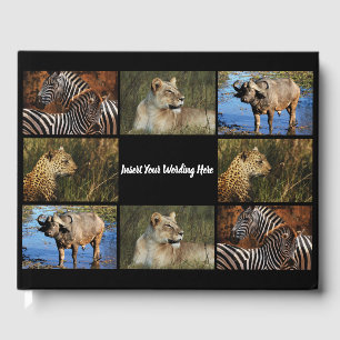 Livre D'or VOS 4 photo collage avec texte safari jeu lodge