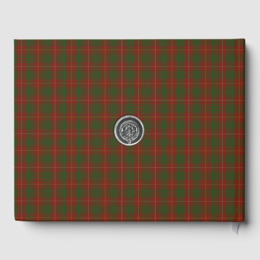 Livre D'or Vos initiales sur Bruce Clan tartan (Verso)