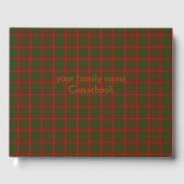 Livre D'or Vos initiales sur Bruce Clan tartan (Recto)