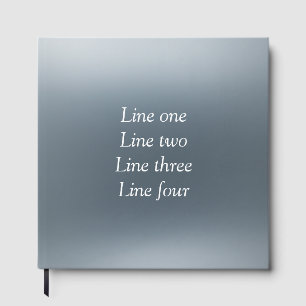 Livre D'or Votre message ici fond métallisé gris bleu