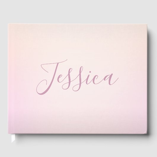 Livre D'or Votre nom | Elegant Script Soft Ombre (Recto)