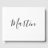 Livre D'or Votre nom | Script élégant (Recto)