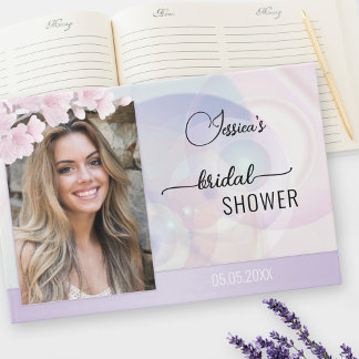 Livre D'or Votre photo Fête des mariées florale Lilac Artisti