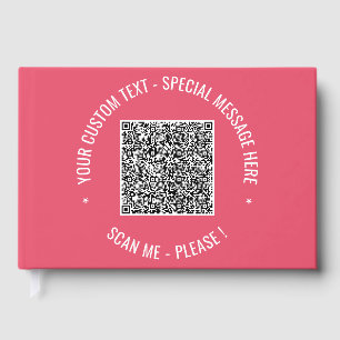 Livre D'or Votre QR Code Scan Custom Text and Color Gubook