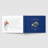 Livre D'or Voyage Thème Plage Mariage Passeport Photo (Complet)