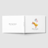 Livre D'or Waddle it be Floral Duck, Baby shower Guest Book (Complet)