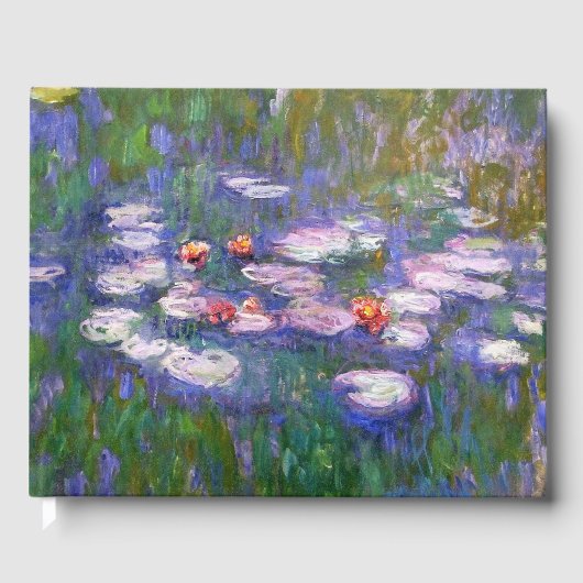 Livre D'or Water Lilies By Claude Monet 1916 (Recto)