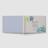 Livre D'or Watercolor Desert Cactus Succulents Mariage (Complet)