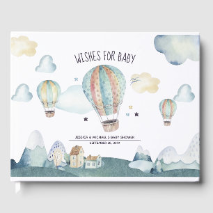 Livre D'or Watercolor Hot Air Balloon Party
