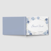 Livre D'or Watercolor Light Blue Floral Wedding (Complet)