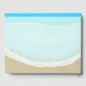 Livre D'or Watercolor Ocean Beach Wedding (Verso)