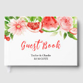 Livre D'or Watermelon and Pomegranate Wedding (Recto)