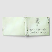 Livre D'or Wedding Guest Book, Personalized Linen Wedding  (Complet)