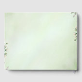 Livre D'or Wedding Guest Book, Personalized Linen Wedding  (Verso)