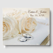 Livre D'or Wedding Roses and Rings (Recto)