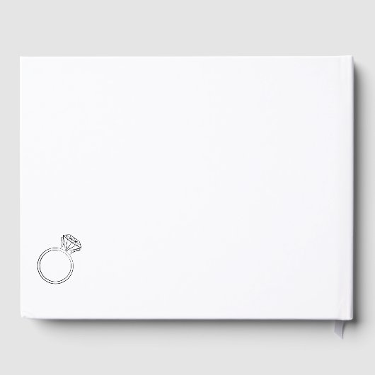 Livre d'or Wedding shower de script moderne (Verso)