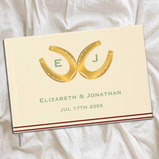Livre D'or Western Horseshoe Mariage