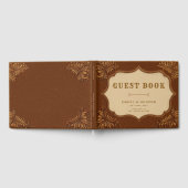 Livre D'or Western Tooled Rustic Terracotta Elegant Wedding (Complet)