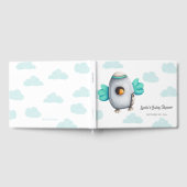 Livre D'or Whimsical Blue Spatiale et Baby shower de poulet (Complet)