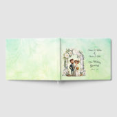 Livre D'or Whimsical Bride Mariage Arch Blue Green (Complet)