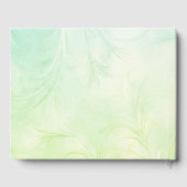 Livre D'or Whimsical Bride Mariage Arch Blue Green (Verso)