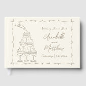 Livre D'or Whimsical Retro Hand Drawn Wedding (Recto)
