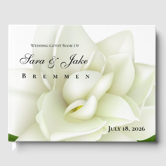 Livre D'or White Gardenia Wedding (Recto)