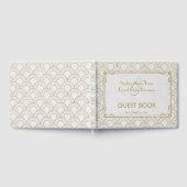 Livre D'or White Great Gatsby Art Déco Gold Mariage (Complet)