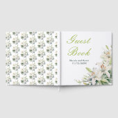 Livre D'or White Lily Flowers Wedding (Complet)