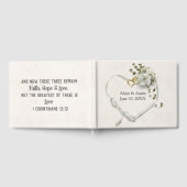 Livre D'or White Rose and Heart With Scripture Verse (Complet)