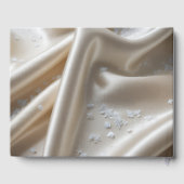 Livre D'or White Satin with Roses and Peony Wedding (Verso)