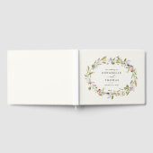 Livre D'or Wildflower Garden Wreath Greenery Wedding (Complet)