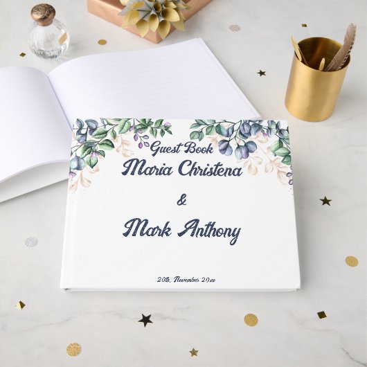 Livre D'or Wildflower Harmony Wedding (Recto ouvert)