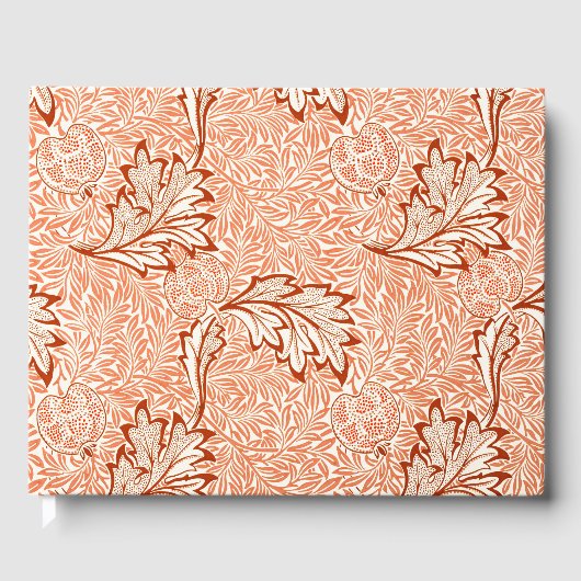 Livre D'or William Morris Botanical Apple Design (Recto)