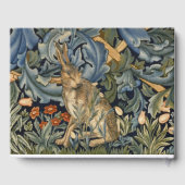 Livre D'or William Morris Forest Rabbit Floral Art (Verso)