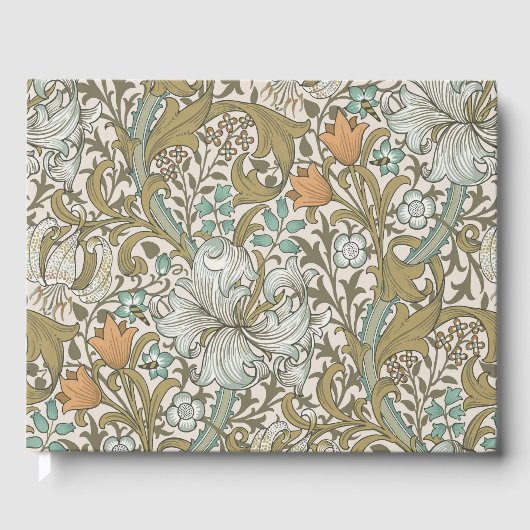 Livre D'or William Morris Lys Bleu Or Classique (Recto)