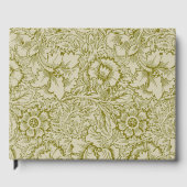 Livre D'or William Morris Poppy Classic Floral Green (Recto)