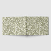 Livre D'or William Morris Thistle Sage Green Motif (Complet)