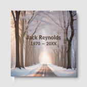 Livre D'or Winter Trees Tunnel Of Light (Recto)