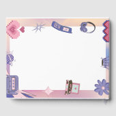 Livre D'or Y2K Pink Purple 2000s Retro Tech Geek Love Mariage (Verso)