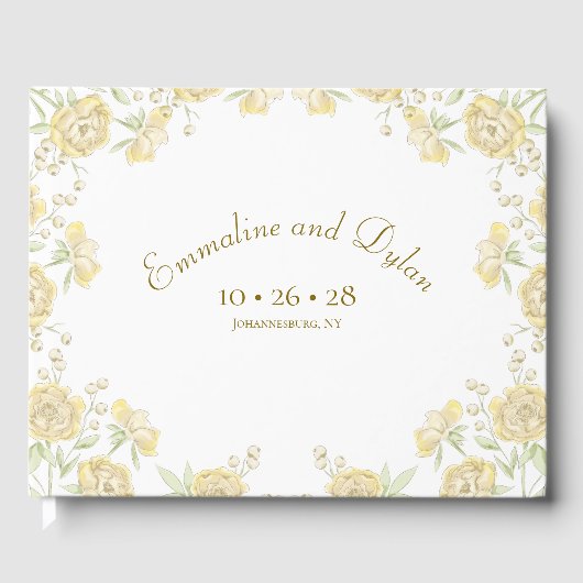 Livre D'or Yellow Rose Wedding (Recto)