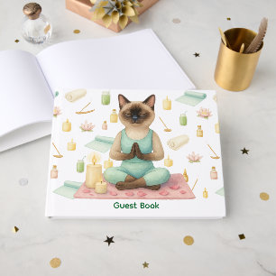 Livre D'or Yoga Pose Namaste pour Amoureux de les chats siamo