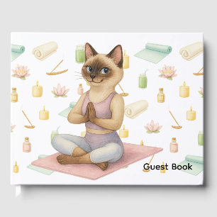 Livre D'or Yoga Pose Namaste pour Amoureux de les chats siamo