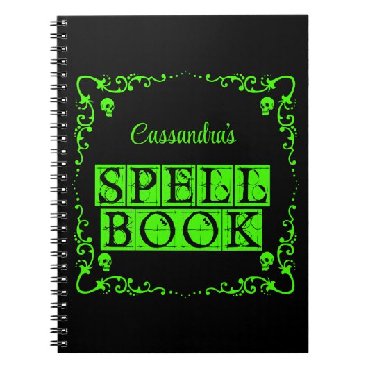 Livre d'orthographe Green Goth personnalisé (Devant)