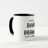 Livre dragon...pas un ver de livre. Café Mug (Devant gauche)