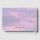 Livre en feuille métallisée sur les nuages de rêve (Verso)