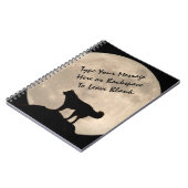 Livre enroué de journal personnalisé par carnet de (Côté gauche)