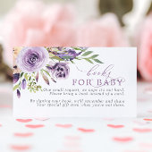 Livre floral Rose pourpre pour la carte de boîtier