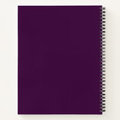 Livre Gothique Fleur Violet (Dos)