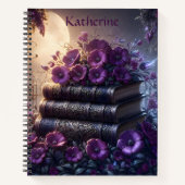 Livre Gothique Fleur Violet (Devant)
